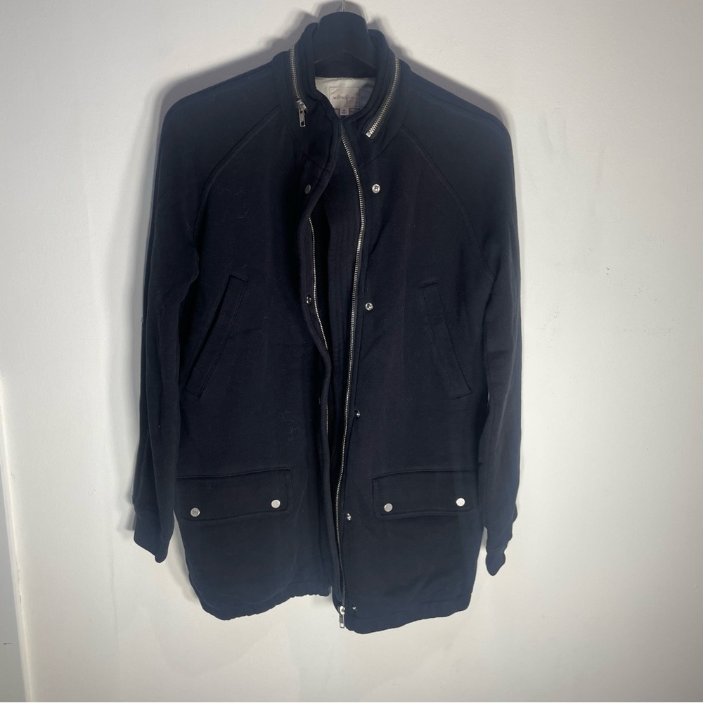 Wilfred Dark Jacket with Silver Accents
